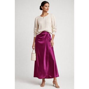 J. Crew Pointelle Cable-Knit Crewneck Sweater In Ivory/Cream Size M